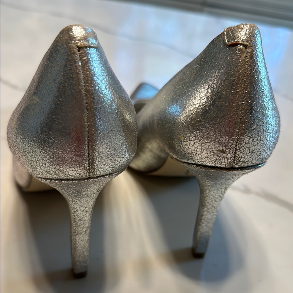 Bcbgeneration Metallic Silver Heels - image 2